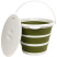 Ведро Tribe Water Bucket Lid 10 л силиконовое с крышкой T-FJ-0050, olive