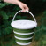 Ведро Tribe Water Bucket Lid 10 л силиконовое с крышкой T-FJ-0050, olive