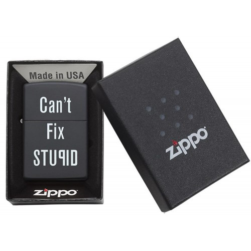 Зажигалка Zippo 218 Cant Fix Stupid 28664