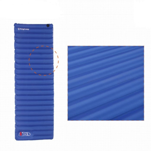 Надувной коврик KingCamp PUMP AIRBED SINGLE (KM3588) BLUE