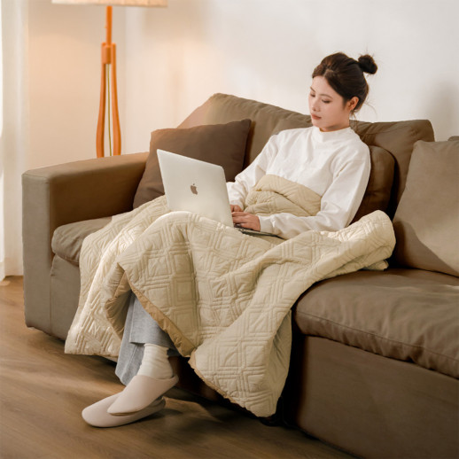 Одеяло с подогревом Naturehike CNK2450PJ015, 95х190 см, бежевое