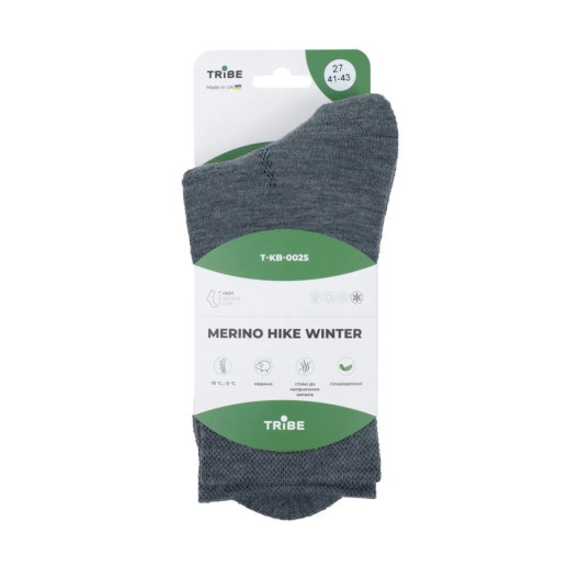 Носки Tribe Merino Hike Winter T-KB-0025-blue, 44-46