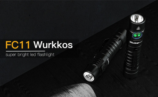 Фонарь Wurkkos FC11 USB-C Rechargeable 18650 LED LH351D 90 CRI, черный (восстановлен/ремонт соединения платы)