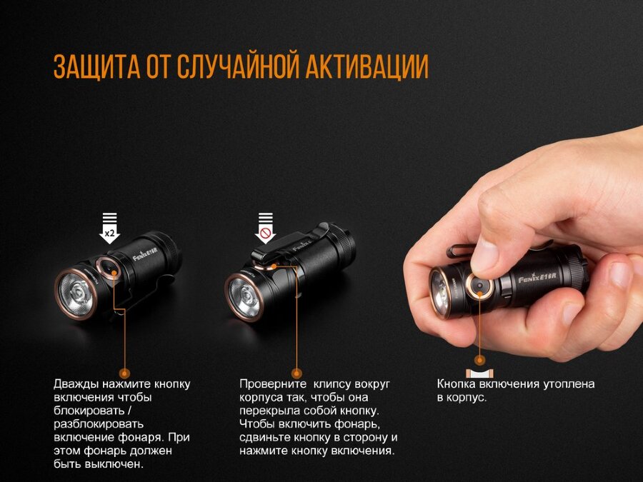 Фонарь Fenix E18R Cree XP-L HI 53448
