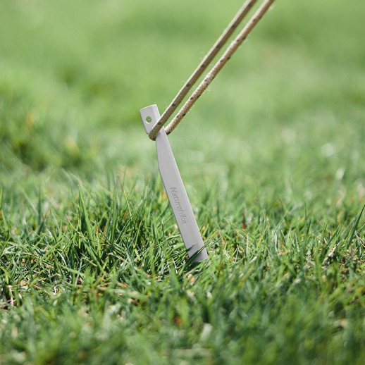 Колышки алюминиевые Naturehike CNK2300ZP016, 20 см, серебристые (8 шт)