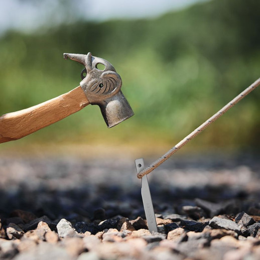 Колышки алюминиевые Naturehike CNK2300ZP016, 20 см, серебристые (8 шт)