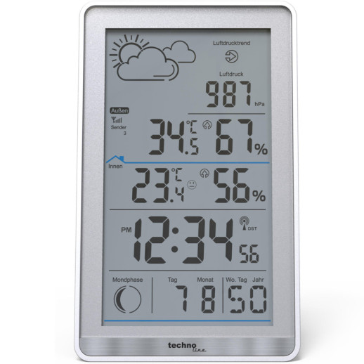 Метеостанция Technoline WS9218 Silver (WS9218)