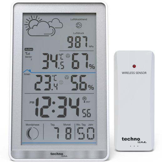 Метеостанция Technoline WS9218 Silver (WS9218)