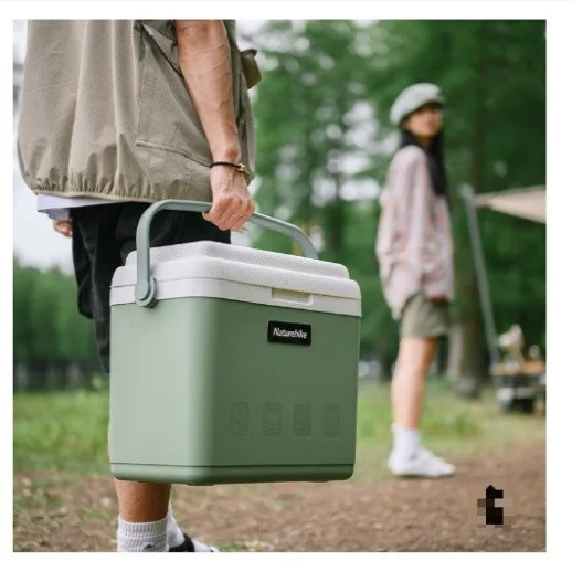Туристический холодильник Naturehike NH20SJ021, зеленый, 13 л, полипропилен (поврежденная упаковка)