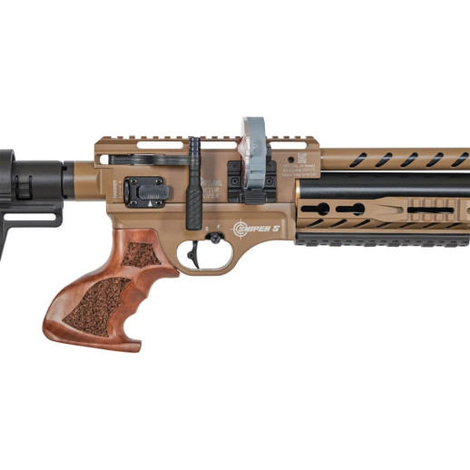 Пневматическая винтовка Optima Factor Sniper S PCP, 4,5 мм ц:fde