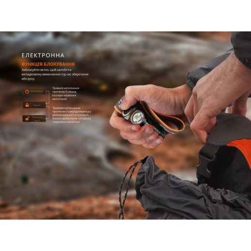 Фонарь налобный с красным светом Fenix HM23 V2.0 300 лм