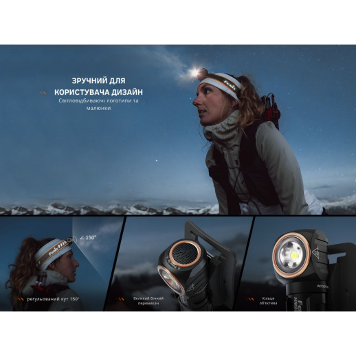 Фонарь налобный с красным светом Fenix HM23 V2.0 300 лм