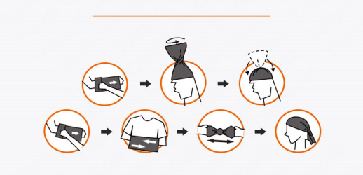 Многофункциональная повязка Naturehike Cool-feeling NH20FS024