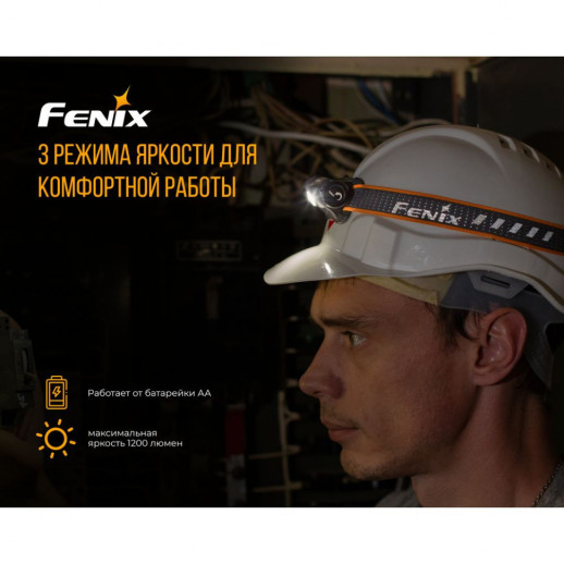 Фонарь налобный Fenix ​​HM23 (Открытая упаковка/отсутствует батарейка АА)