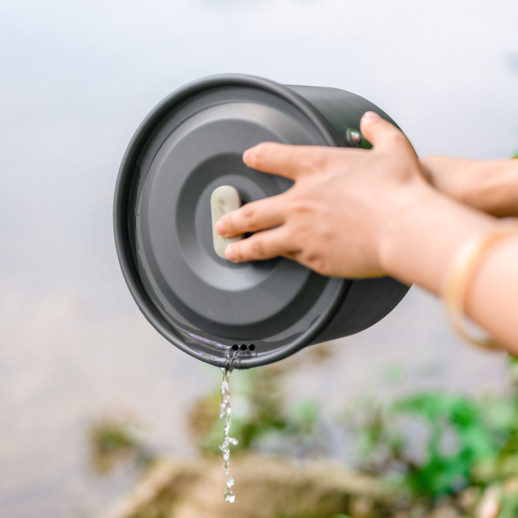 Набор посуды (2 кастрюли, чайник, сковорода) Naturehike CNK2450CF010, алюминий