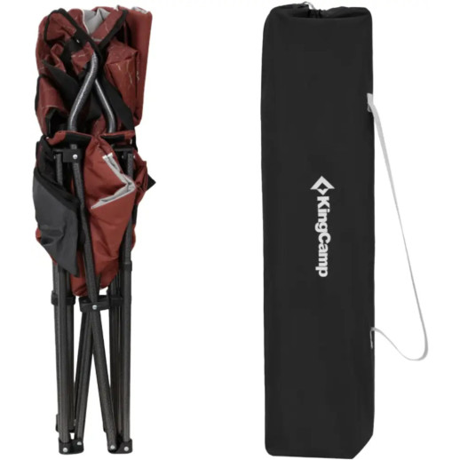 Стул раскладной KingCamp Juniper C10 red/grey