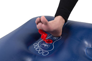 Надувной коврик KingCamp PUMPAIR BED TWIN (KM3606) BLUE / BEIGE