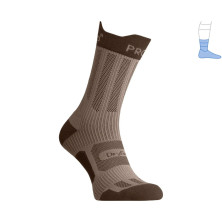 Компрессионные носки защитные летние Protector ShortDry PRO коричнево-бежевые Койот M 40-43