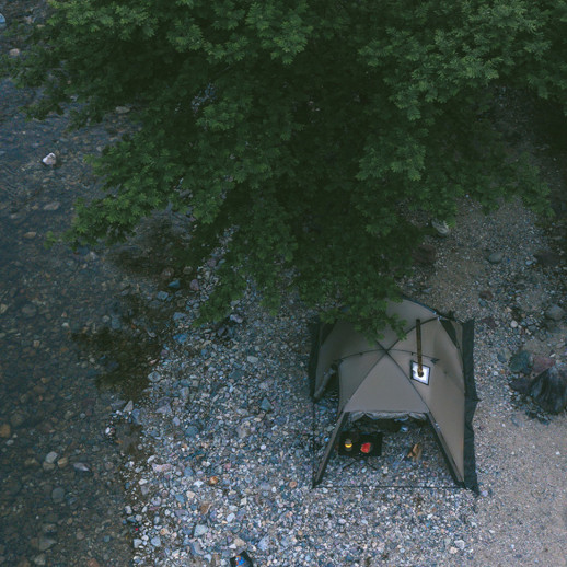 Палатка двухместная с большим тамбуром и навесом Naturehike Shandi CNK2300ZP017, серая