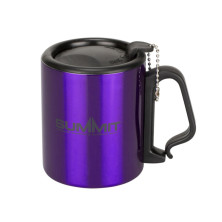 Термокружка Summit Double Walled Mug Clip Handle с крышкой 300 мл, фиолетовый