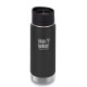 Термофляга Klean Kanteen Wide Vacuum Cafe Cap Shale Black Matt 473 мл