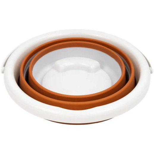 Ведро Tribe Water Bucket Lid 5 л силиконовое с крышкой T-FJ-0049, terracota