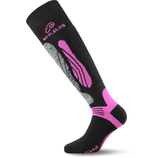 Термоноски лыжные Lasting SWI 904 - L - черный/розовый