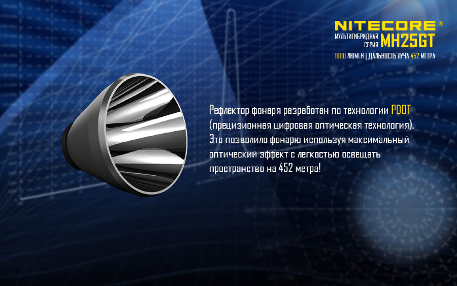 Фонарь Nitecore MH25GT