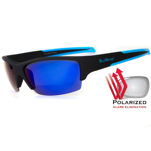 Очки BluWater Daytona-2 Polarized (G-tech blue) зеркальные синие