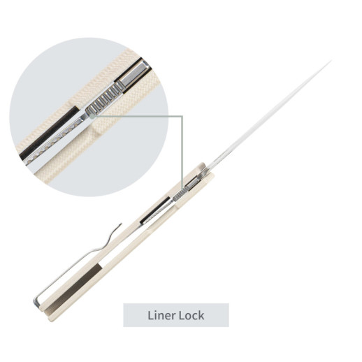 Нож складной SRM Gent 401LC-GT, белый