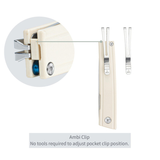 Нож складной SRM Gent 401LC-GT, белый