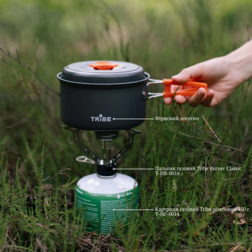 Котелок Tribe Pot 1 л Alu алюминиевый T-FH-0040-grey