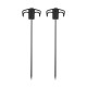 Колышки металлические Naturehike NH21YW133, 25 см, черные 2 шт