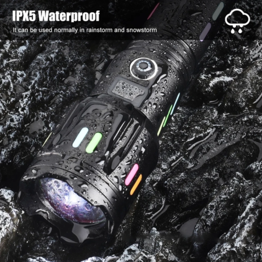 Фонарь перезаряжаемый Wurkkos F351-1, 1400 лм, USB-C, Power bank, зум, черный (витринный образец / поврежденная упаковка)