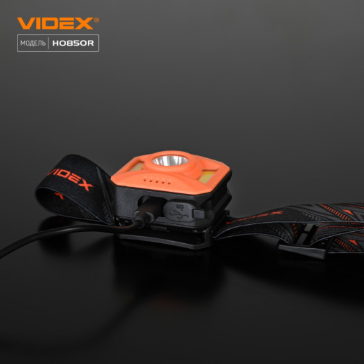 Налобный светодиодный фонарик VIDEX VLF-H085-OR 400Lm 5000K