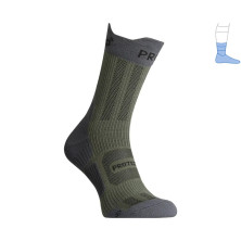 Компрессионные носки защитные летние Protector ShortDry PRO серый-хаки L 44-47