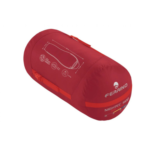 Спальный мешок Ferrino Nightec Lite Pro 600M -3°C Red (86708NRR)