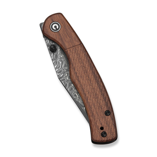 Нож складной карманный Civivi Clingman (7.6 см) Damascus / Guibourtia Wood дерево