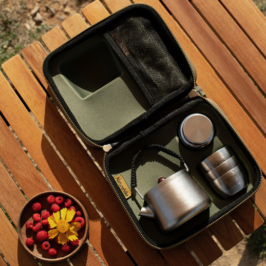 Набор титановый чайный Naturehike Yefeng NH20CJ007, с сумкой для хранения