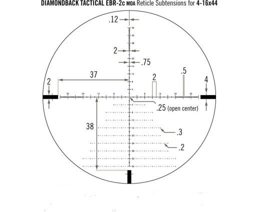 Прицел оптический Vortex Diamondback Tactical FFP 4-16x44 EBR-2C MOA (DBK-10026)