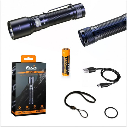 Фонарь ручной Fenix ​​C6V3.0 (Замена USB заглушки/потертости/открытая упаковка)