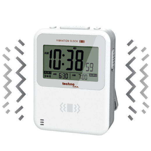 Часы настольные Technoline Vibro WT350 White (WT350)