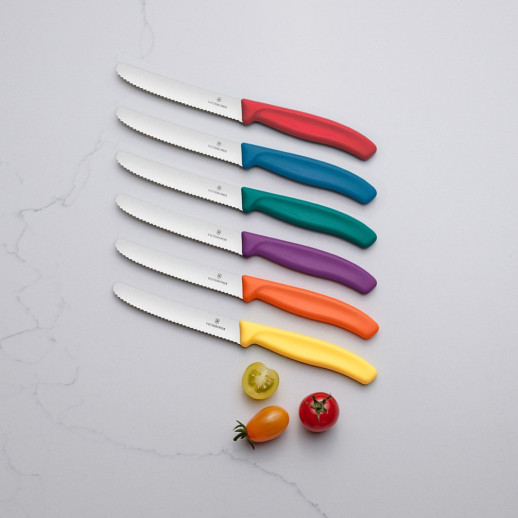 Нож для томатов Victorinox Swiss Classic 11см волн оранж 6.7839.C1