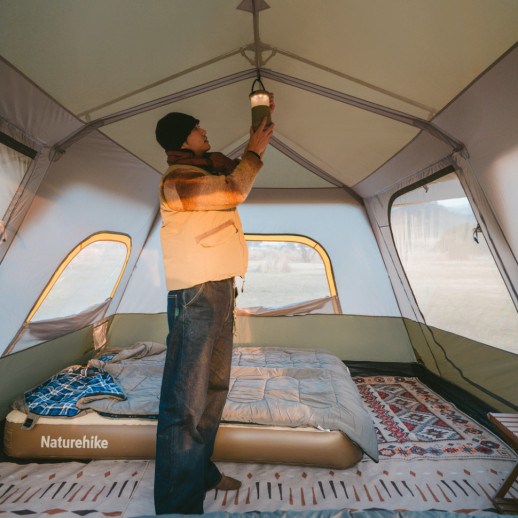 Палатка шестиместная Naturehike Cape 8.4 CNK2450WS050 с быстрым раскрытием, серо-коричневая