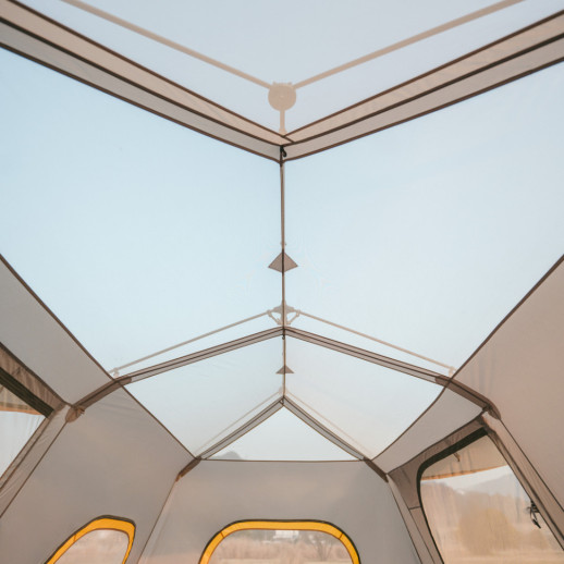 Палатка шестиместная Naturehike Cape 8.4 CNK2450WS050 с быстрым раскрытием, серо-коричневая