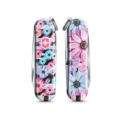 Складной нож-брелок Victorinox Classic Limited Edition 2021 "Dynamic Floral" (0.6223.L2107)