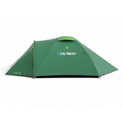 Палатка Husky Bizon 4 Plus (темно-зеленый/салатовый)