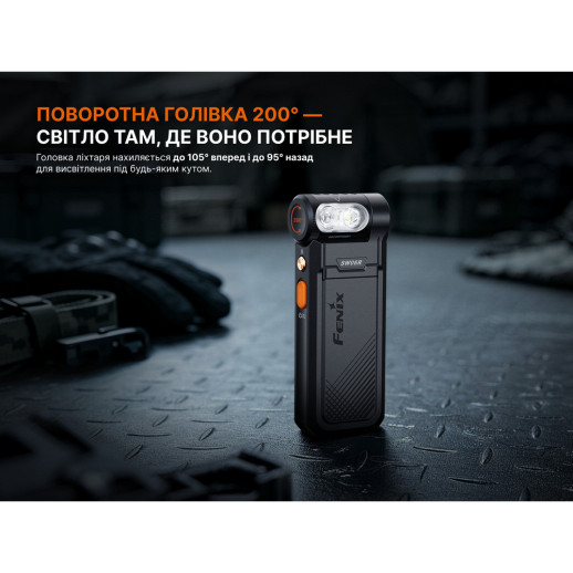 Фонарь ручной Fenix SW06R, черный