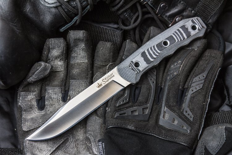 Нож Kizlyar Supreme Enzo сатин, сталь D2, рукоять G10