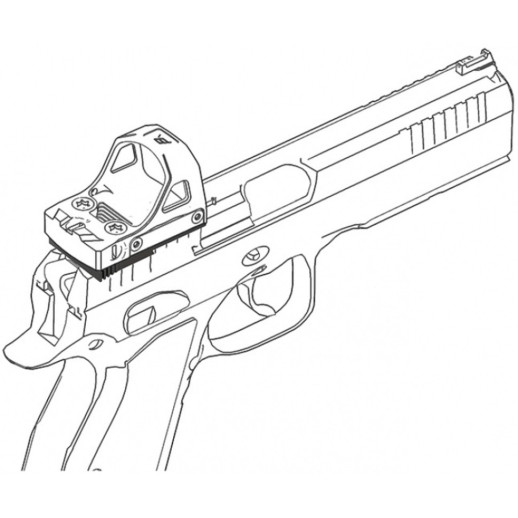 Универсальный адаптер Vector Optics на CZ Shadow 2/SP-01/P-10 C для коллиматоров
